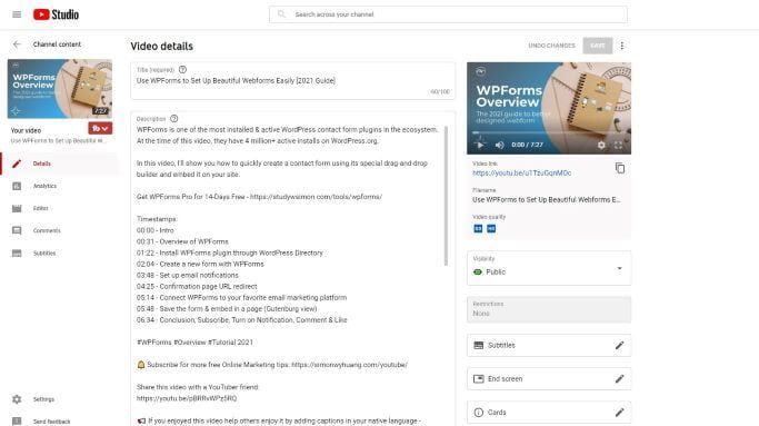 Optimization Amplification Phase of Video Marketing Service